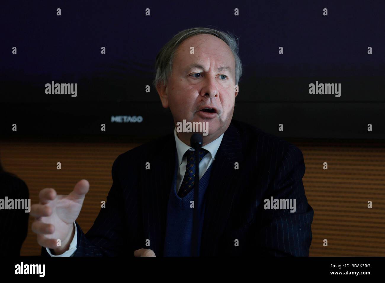 Roma, Italia. 1 dicembre 2025. il direttore dell'Ufficio del Parlamento europeo Carlo Corazza alla conferenza nella sede dell'associazione Civita sul rapporto Draghi 2024, innovazione e cultura opportunità dei fondi europei - Roma-Italia -Lunedì 01 dicembre 2025 - politica - (foto di Cecilia Fabiano/ credito: LaPresse/Alamy Live News Foto Stock