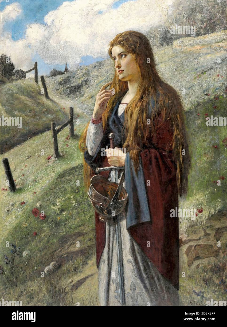 Ernst Stückelberg - Jeanne D'Arc Foto Stock