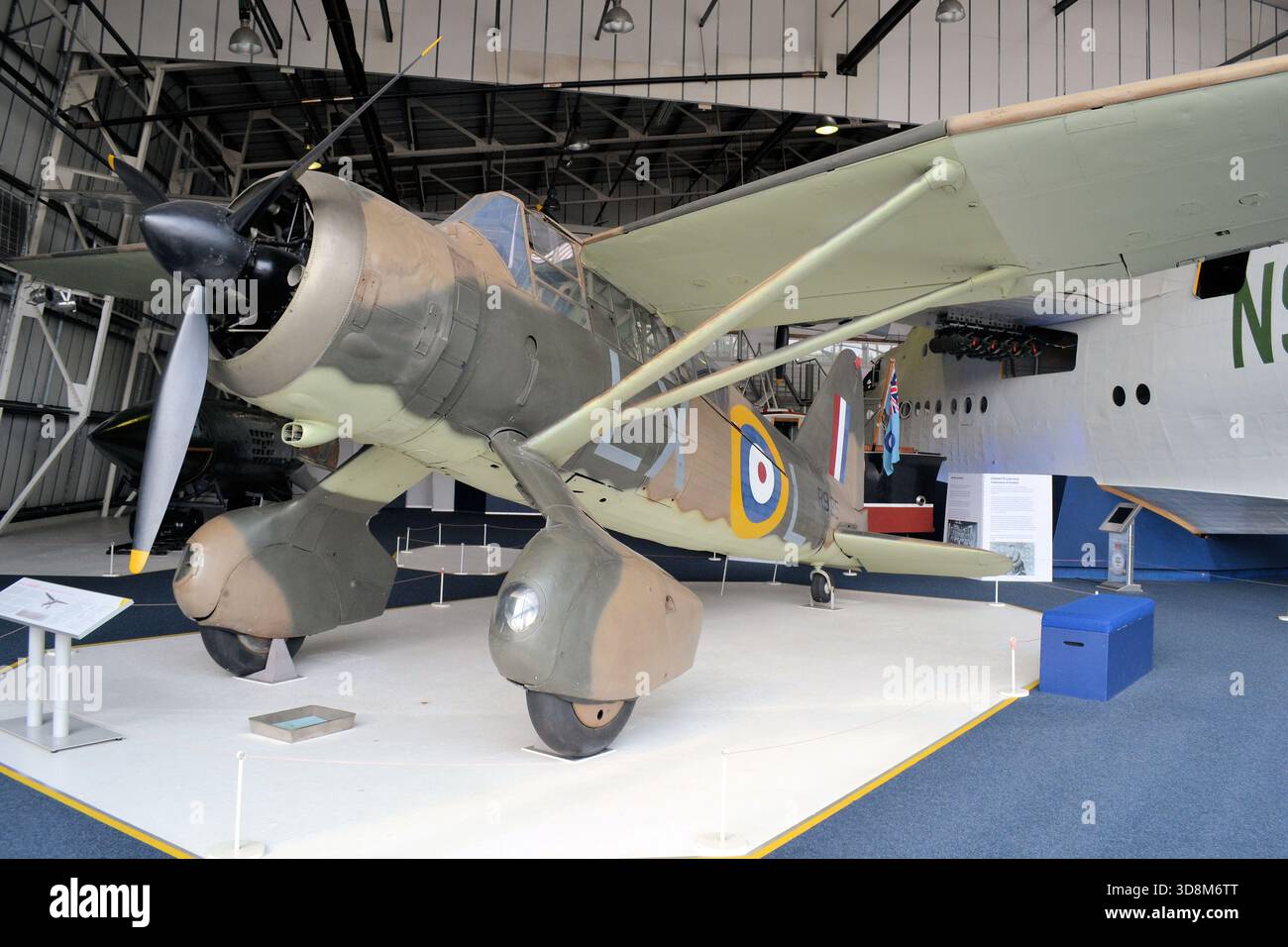 Autentico aereo della RAF del periodo Battle of Britain, Westland Lysander III, ora di proprietà del RAF Museum Foto Stock