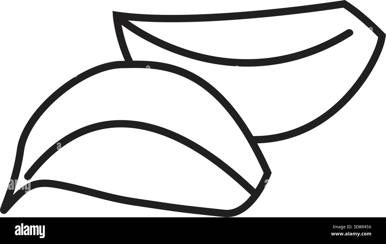 Illustrazione dell'icona del vettore ingrediente contorno della lampadina all'aglio Illustrazione Vettoriale