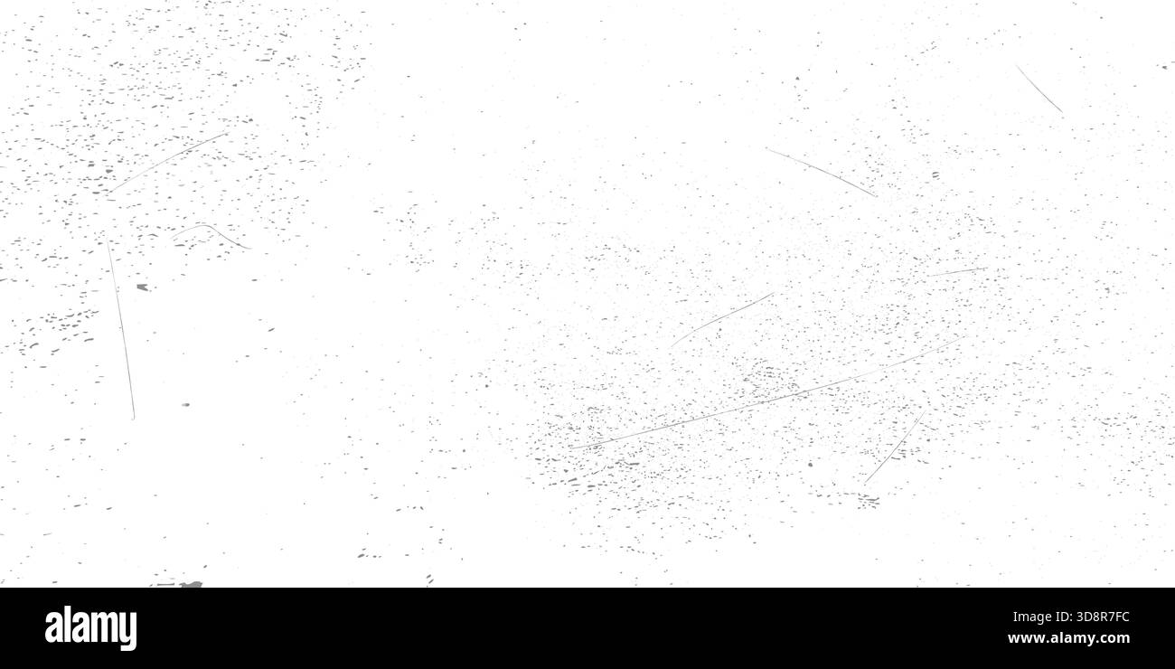 La trama grigia è ricoperta da polvere, graffi e macchie. Sfondo grunge vintage per un effetto di design invecchiato e resistente alle intemperie. Illustrazione vettoriale. Illustrazione Vettoriale