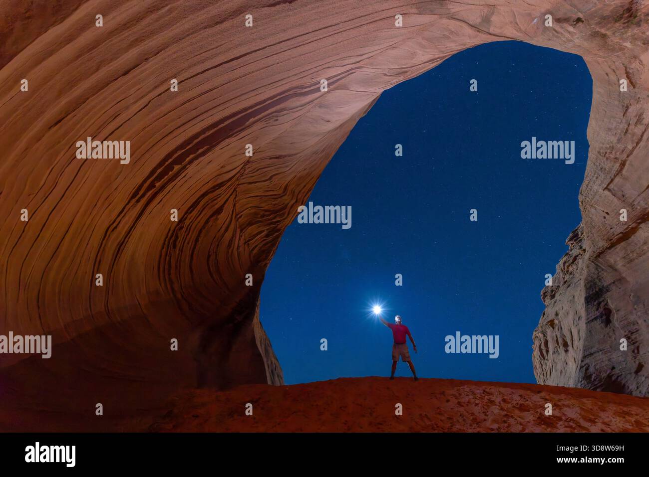 Kerrick James a Shell Cave, Page, Arizona Foto Stock