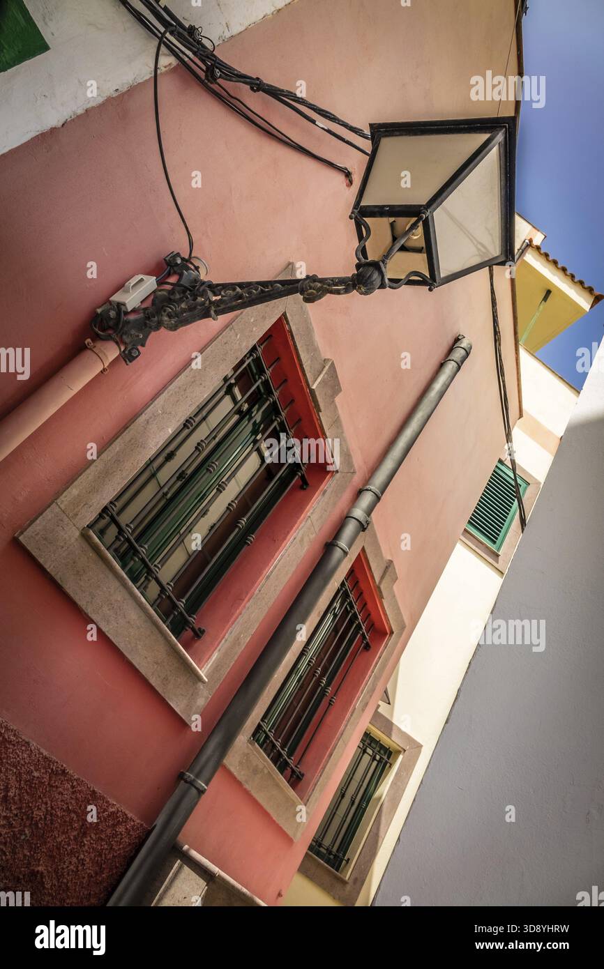 Close up e dettagli di case di Puerto de Mogan, un piccolo porto di pesca in Gran Canaria Isole Canarie Spagna Foto Stock