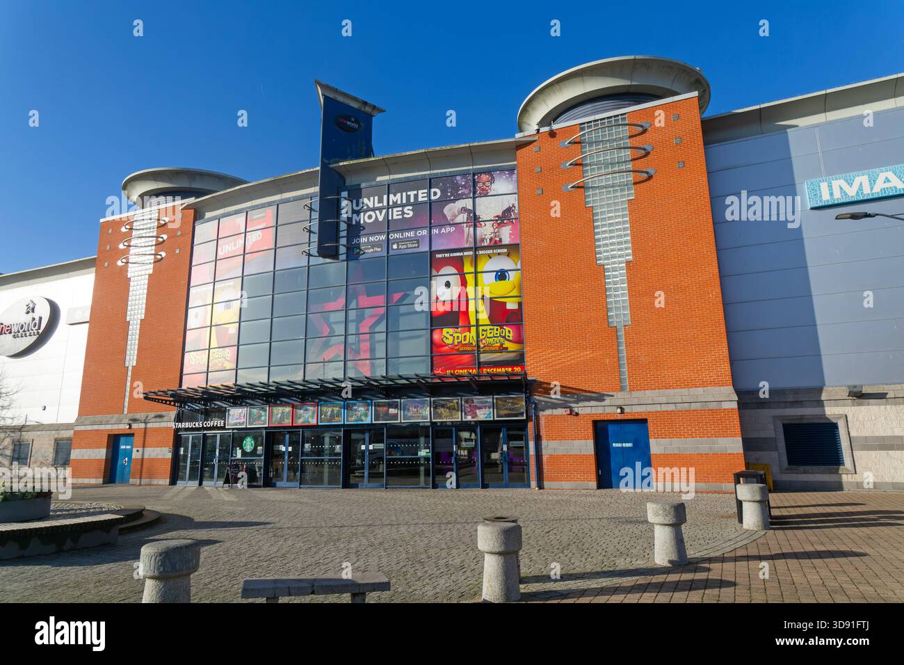 Cinema multisala Cineworld edifici moderni per il tempo libero, Cardinal Park, centro di Ipswich, Suffolk, Inghilterra, REGNO UNITO Foto Stock