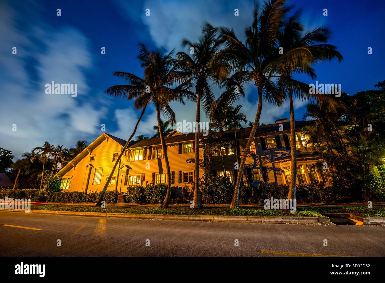 casa al crepuscolo, naples, florida, stati uniti Foto Stock