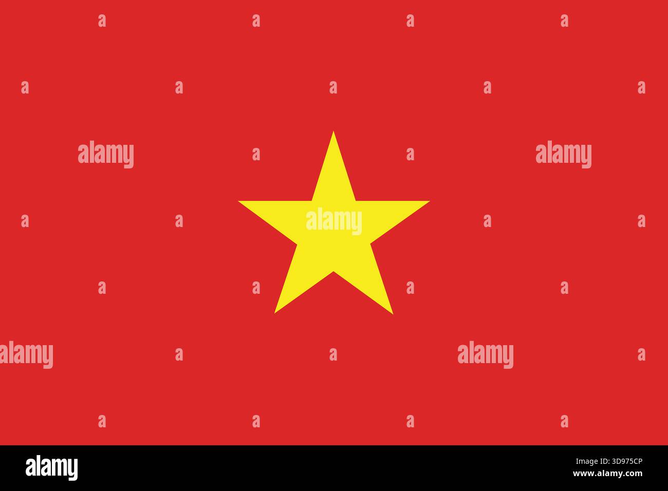 Bandiera nazionale del Vietnam – disegno rosso vettoriale piatto. adatto per contenuti culturali, educativi ed editoriali. Illustrazione Vettoriale