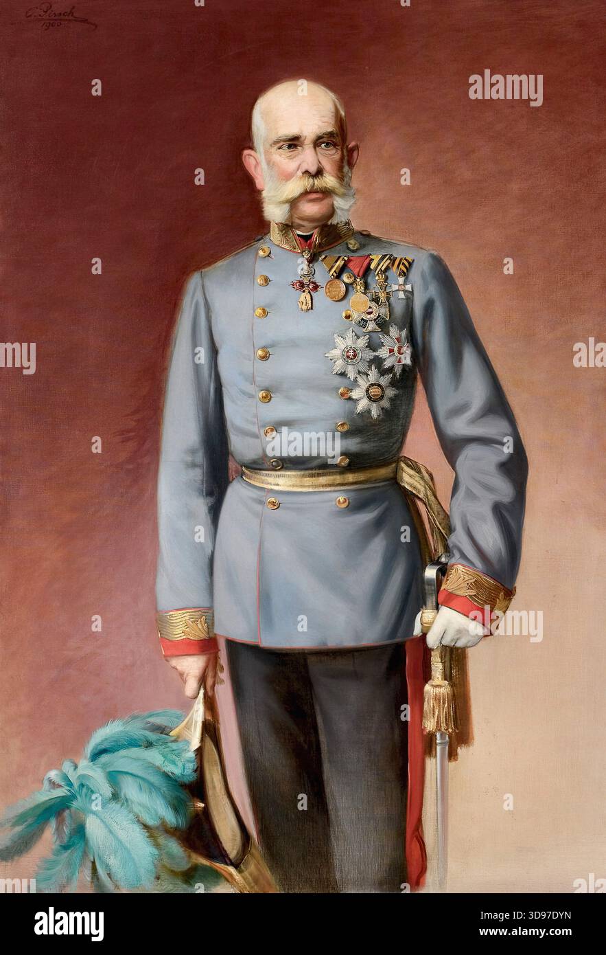 Adolf Pirsch - Kaiser Franz Joseph I. Foto Stock