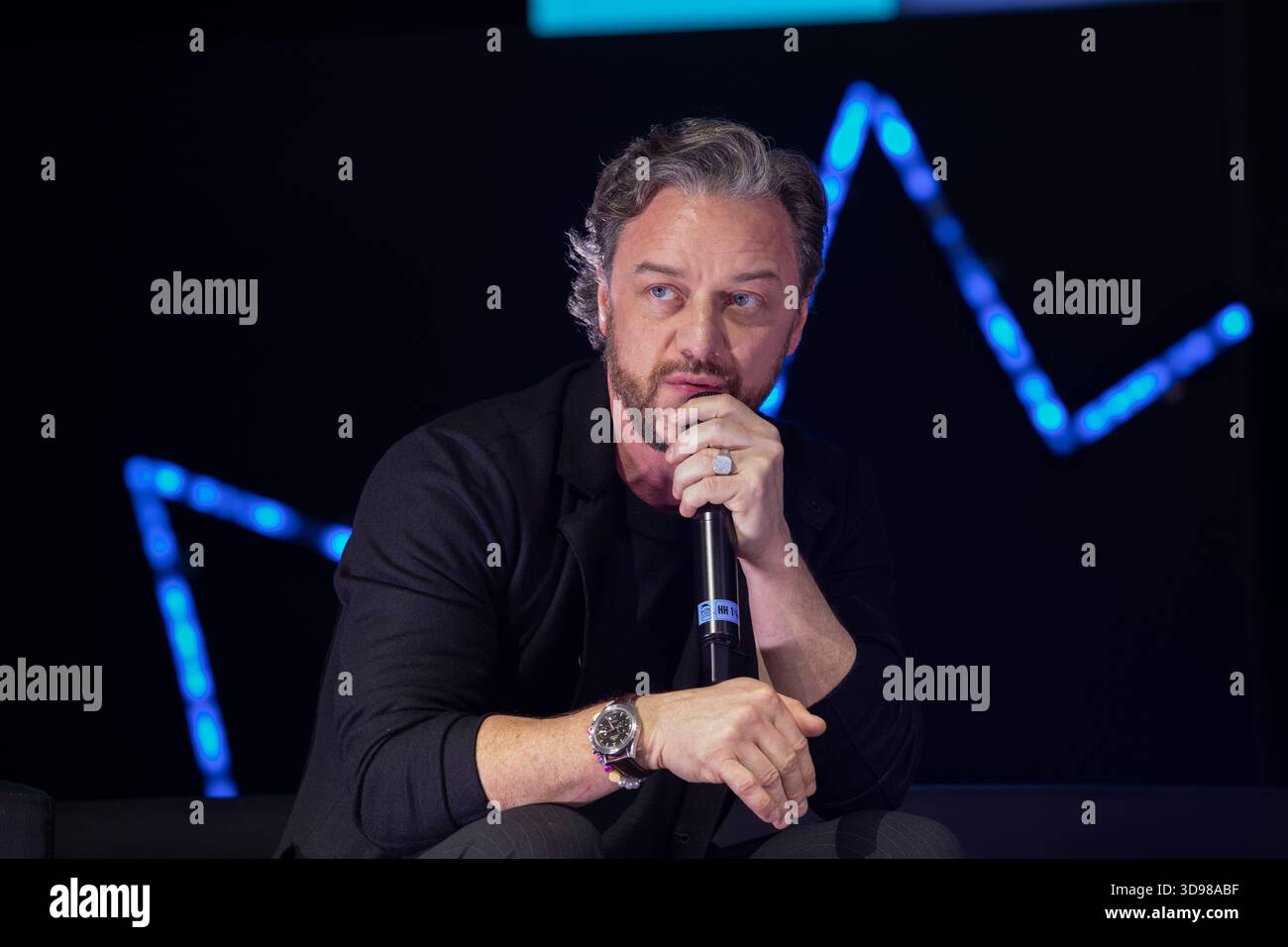 Hollywood e l'attore britannico James McAvoy parlano al MCM Comic con di Birmingham 2025 Foto Stock