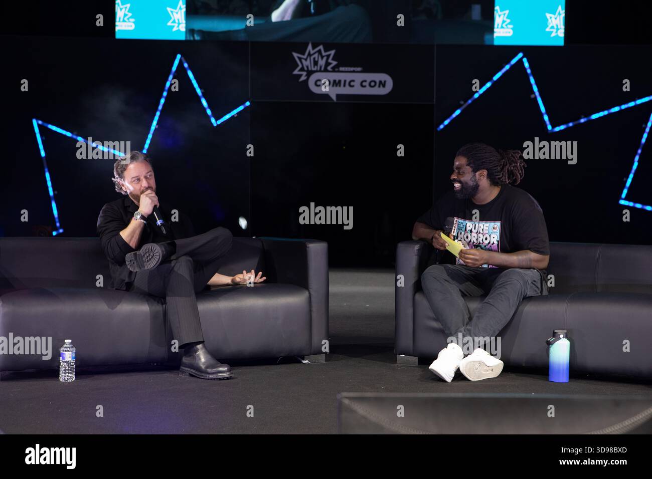 Hollywood e l'attore britannico James McAvoy parlano al MCM Comic con di Birmingham 2025 Foto Stock