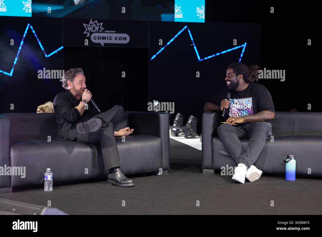 Hollywood e l'attore britannico James McAvoy parlano al MCM Comic con di Birmingham 2025 Foto Stock