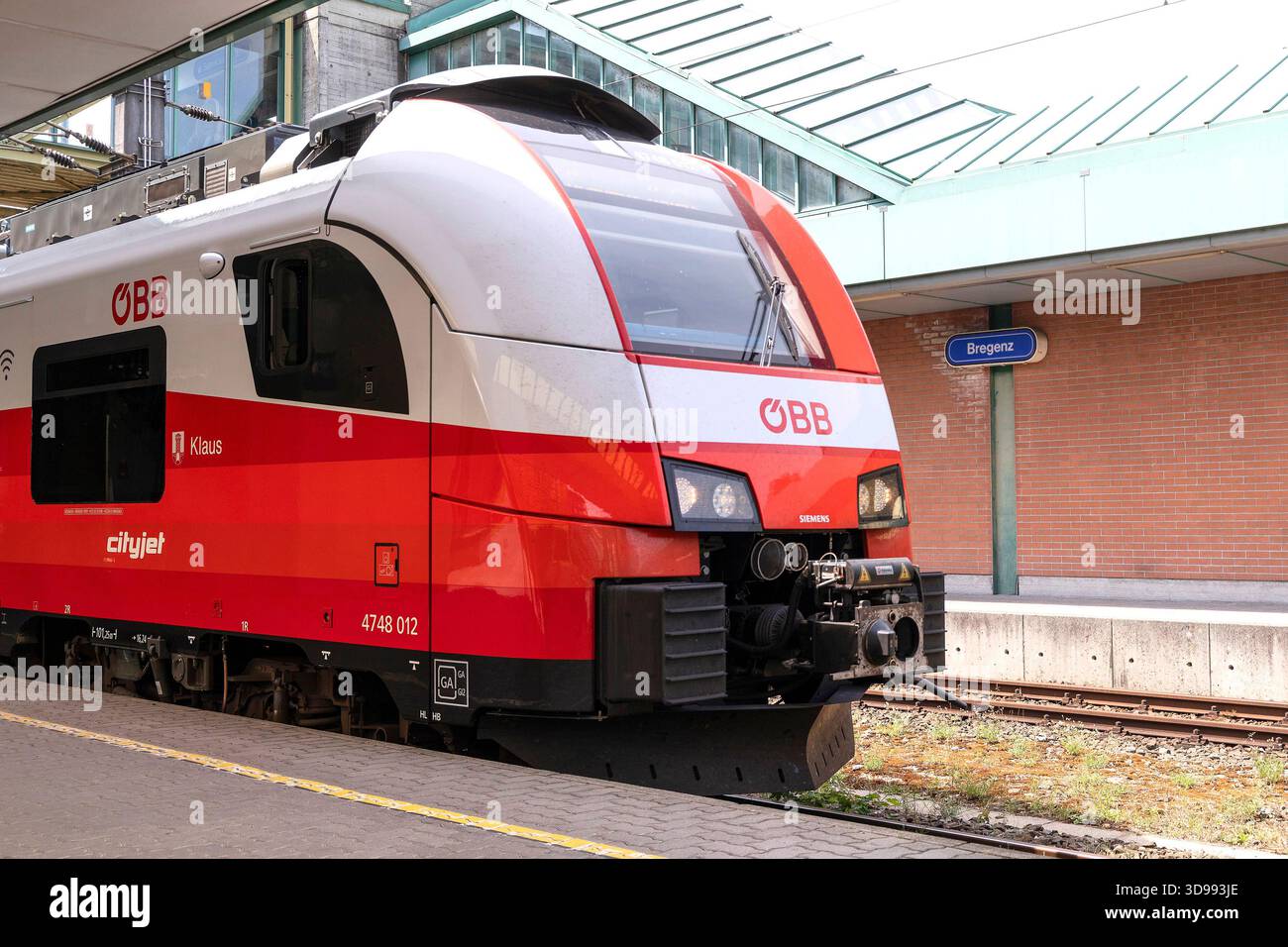 ÖBB, Österreichische Bundesbahn, Cityjet am Bahnhof a Bregenz, Vorarlberg, Österreich // ÖBB, Austrian Federal Railways, Cityjet alla stazione di Bregenz, Vorarlberg, Austria - 20250719 PD17914 Foto Stock