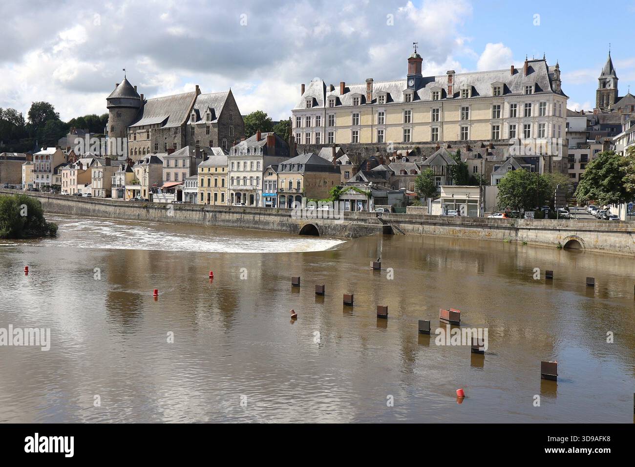 Ville de Laval, département de la Mayenne, Région pays de la Loire, Francia Foto Stock