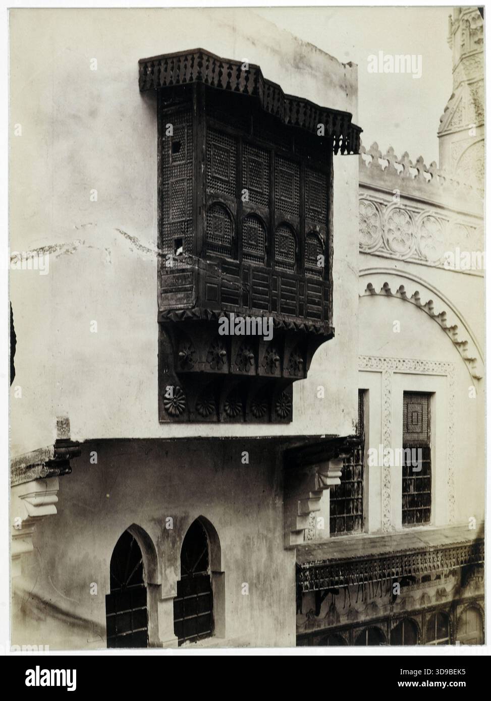 Parigi, la Rue du Caire ricreata per l'esposizione universale del 1889, al Champ de Mars, VII arrondissement, Parigi. Fotografo: Alfred Nicolas Normand. 1889. Fotografia, Arti grafiche, Fotografia. Dimensioni: Altezza: 22,4 cm, larghezza: 16,6 Foto Stock