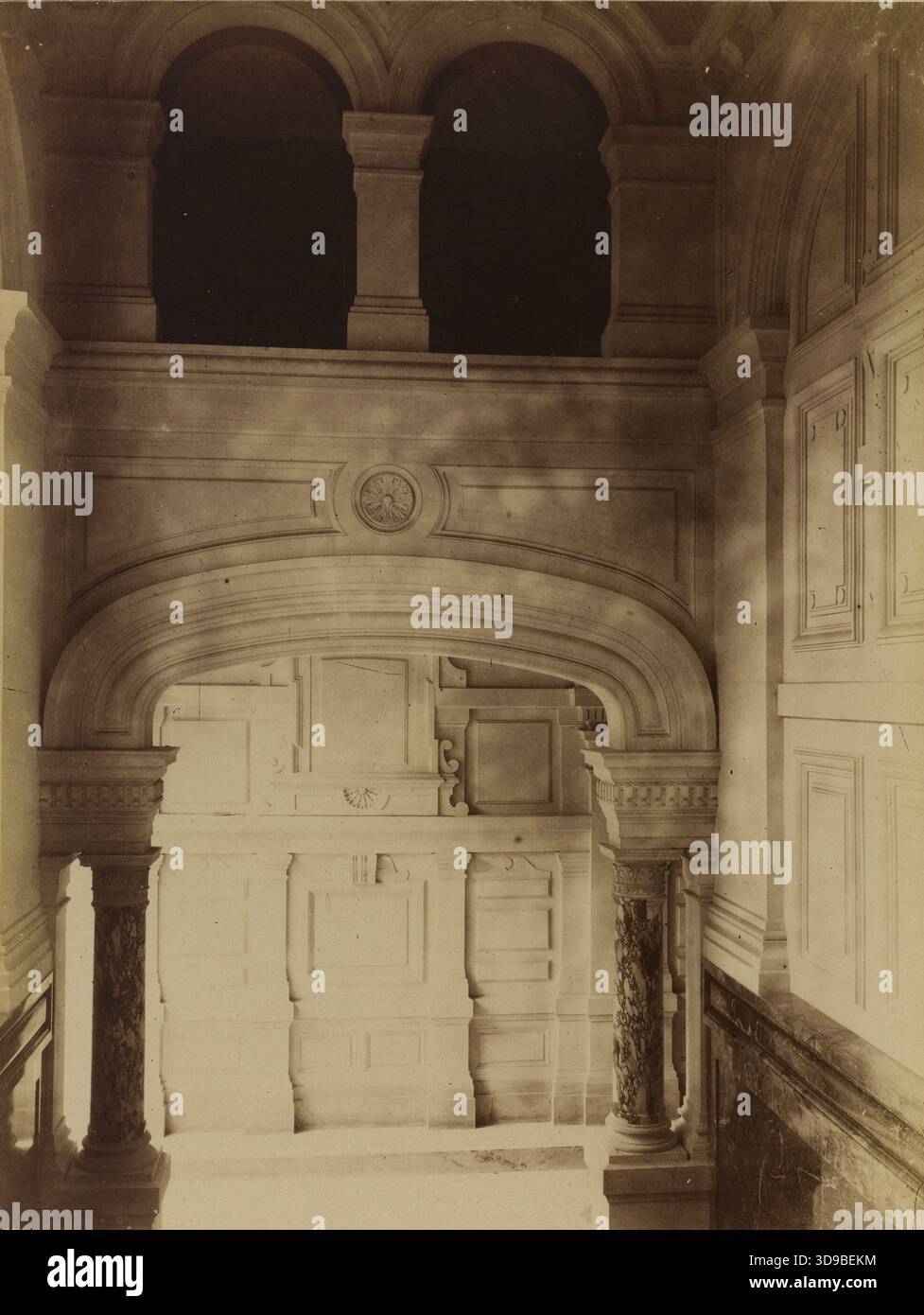 Parigi, Hôtel Reinach, Avenue Van Dyck, 8° arrondissement, Parigi. Normand, Alfred Nicolas, fotografo, Array, Fotografia, arti grafiche, Fotografia, dimensioni - ArtWork: altezza: 22,2 cm, larghezza: 16,6 Foto Stock