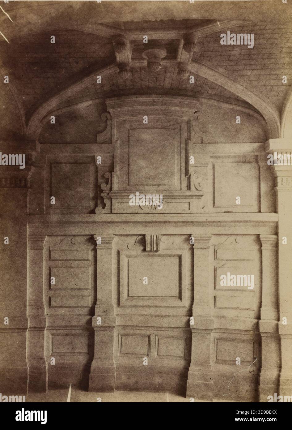 Parigi, Hôtel Reinach, Avenue Van Dyck, 8° arrondissement, Parigi. Normand, Alfred Nicolas, fotografo, Array, Fotografia, arti grafiche, Fotografia, dimensioni - ArtWork: altezza: 22,7 cm, larghezza: 16,4 Foto Stock