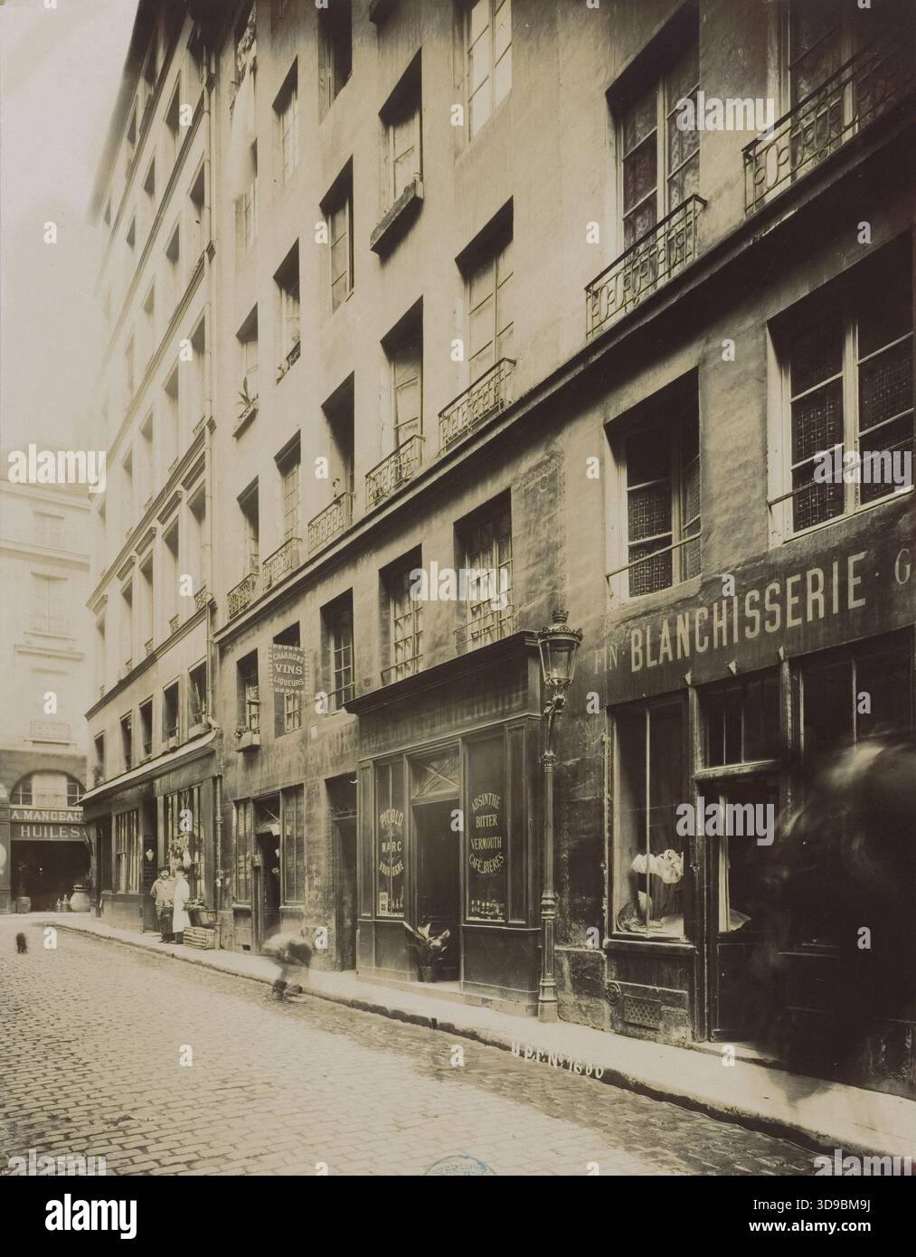 Edificio, 18 e 20 rue du Renard, 4° arrondissement, Parigi, Union photographique francese, fotografo, tra il 1894 e il 1920, Fotografia, Arti grafiche, Fotografia, Aristotipo, dimensioni - lavoro: altezza: 25,6 cm, larghezza: 19,1 Foto Stock