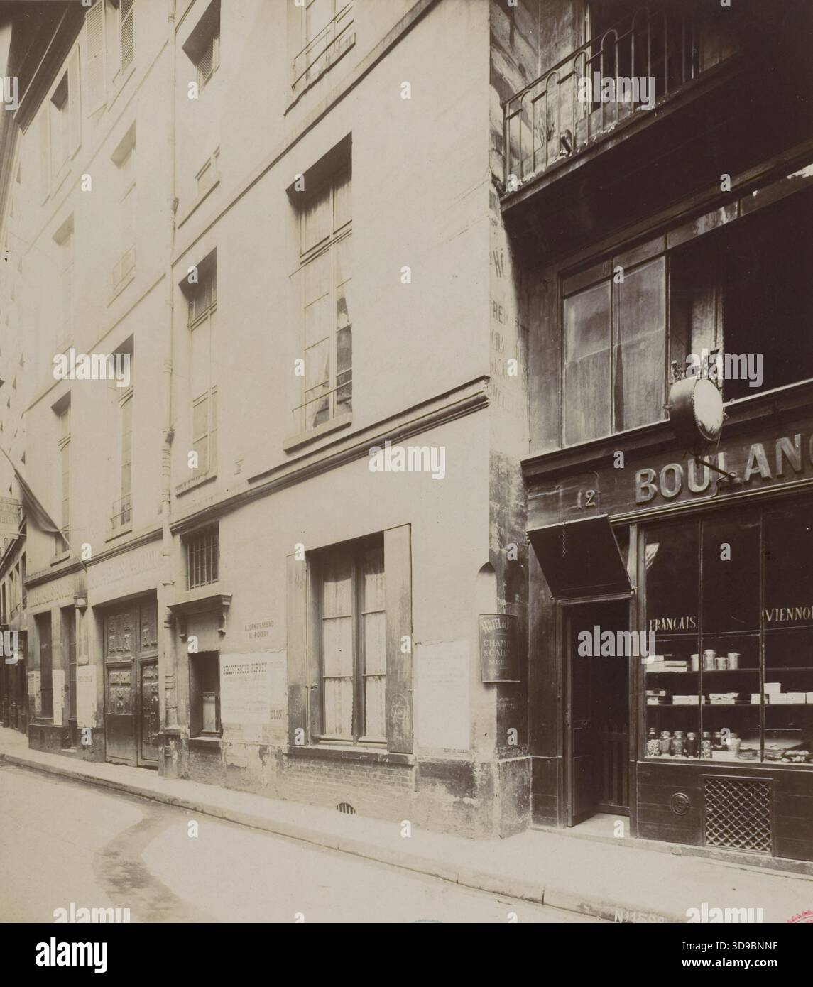 Edifici, 12 e 14 rue du Renard, 4° arrondissement, Parigi, Union photographique francese, fotografo, tra il 1893 e il 1920, Fotografia, Arti grafiche, Fotografia, Aristotipo, dimensioni - lavoro: altezza: 23,6 cm, larghezza: 21,1 Foto Stock