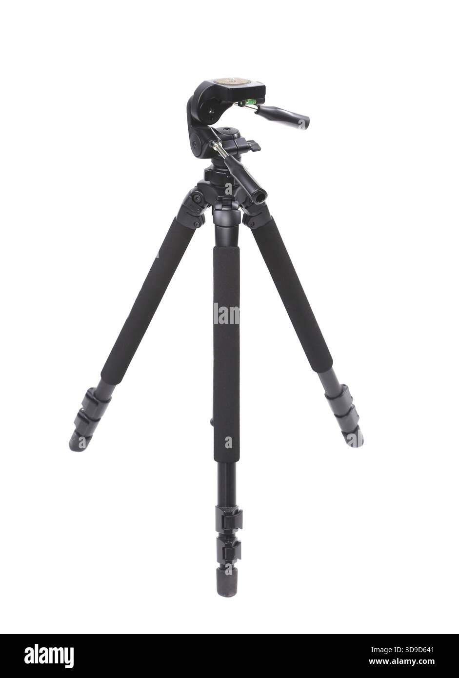 Cavalletto per fotocamera nessuno su sfondo bianco Foto Stock