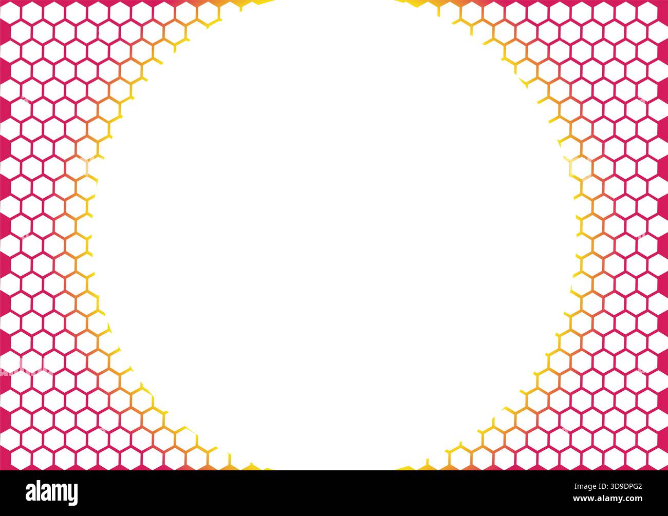 "Sfondo a nido d'ape esagonale colorato - vettore astratto geometrico arcobaleno" Illustrazione Vettoriale