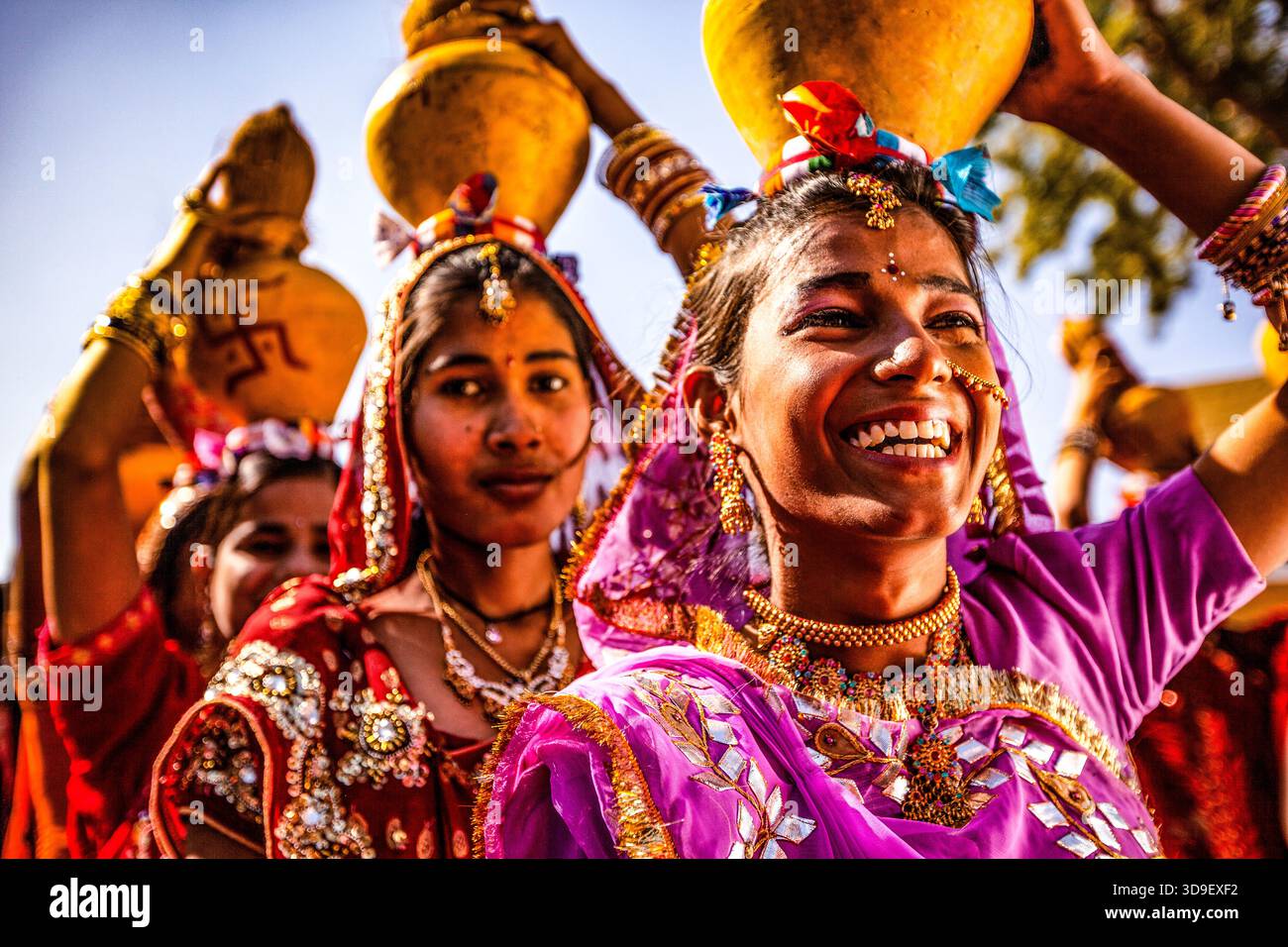 Il Bikaner Camel Festival è una celebrazione annuale a Bikaner, Rajasthan Foto Stock