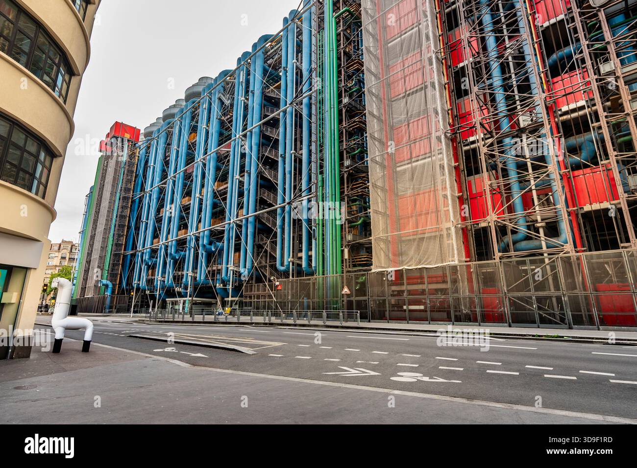 Parigi Francia Centre Pompidou, museo d'arte moderna d'avanguardia Foto Stock