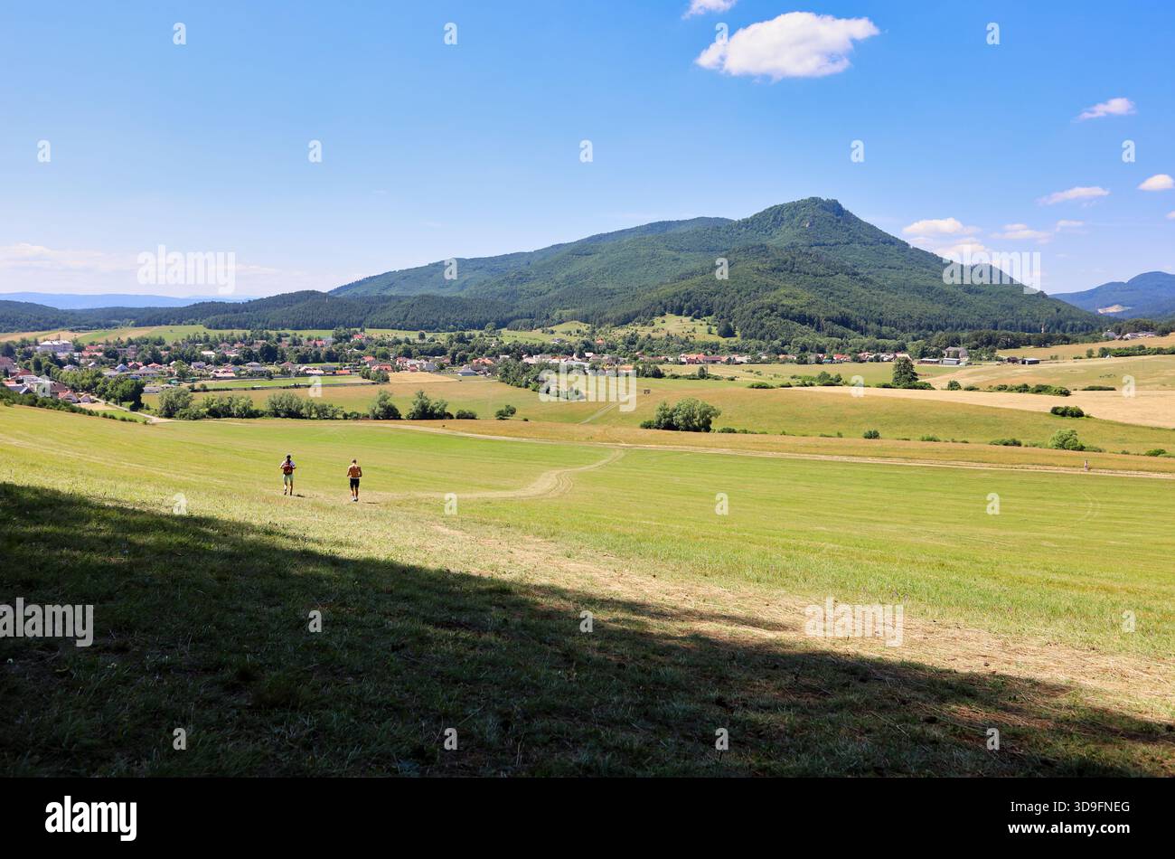 Campagna vicino al villaggio di Klastor pod Znievom Foto Stock