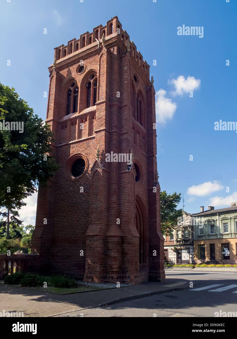 La chiesa principale di Milosław, in Polonia, è la chiesa di San Giacomo (chiamata anche chiesa parrocchiale di San Giacomo maggiore). E' un punto di riferimento importante in Foto Stock
