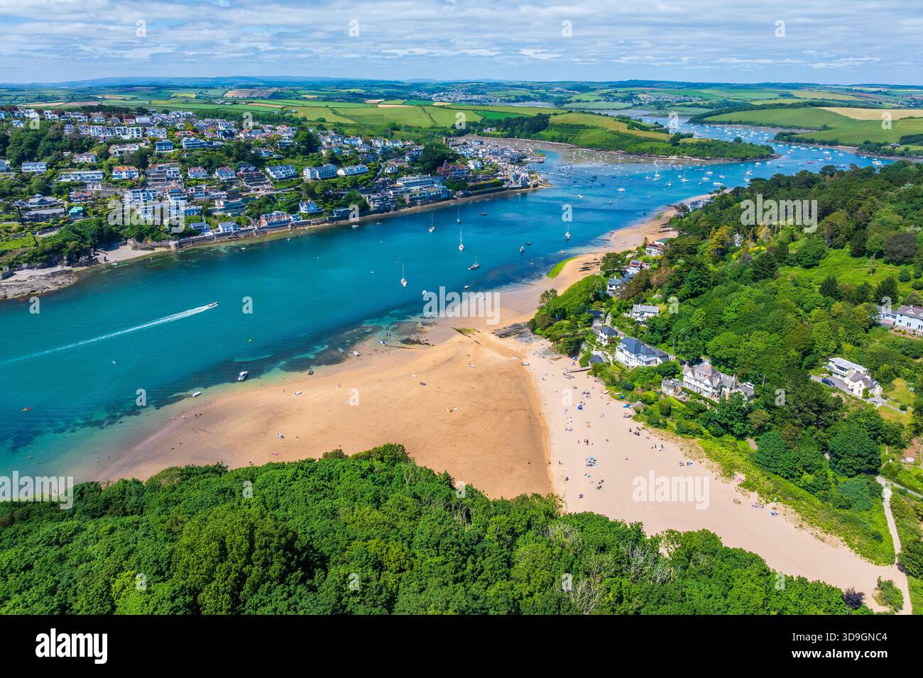 Kingsbridge Estuary, Salcombe, Devon, Inghilterra, Regno Unito, Europa Foto Stock