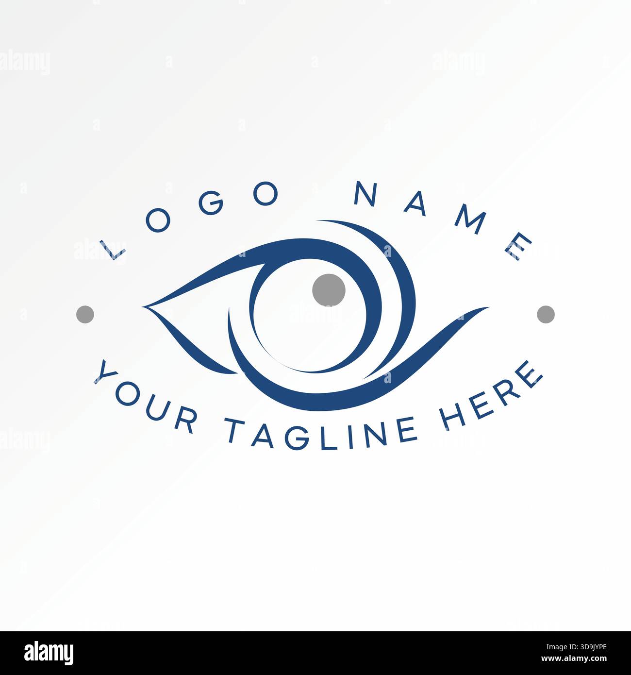 Line art occhio visione bellezza ottica look focus orologio medicina moda salute logo design concetto grafico creativo premium vettoriale stock immagine top sell Illustrazione Vettoriale