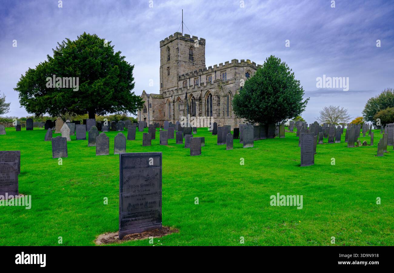 Breedon on the Hill, Regno Unito - 21 ottobre 2024: Breedon Priory - St Mary and St Hardulph Priory Church, Leicestershire, Regno Unito Foto Stock
