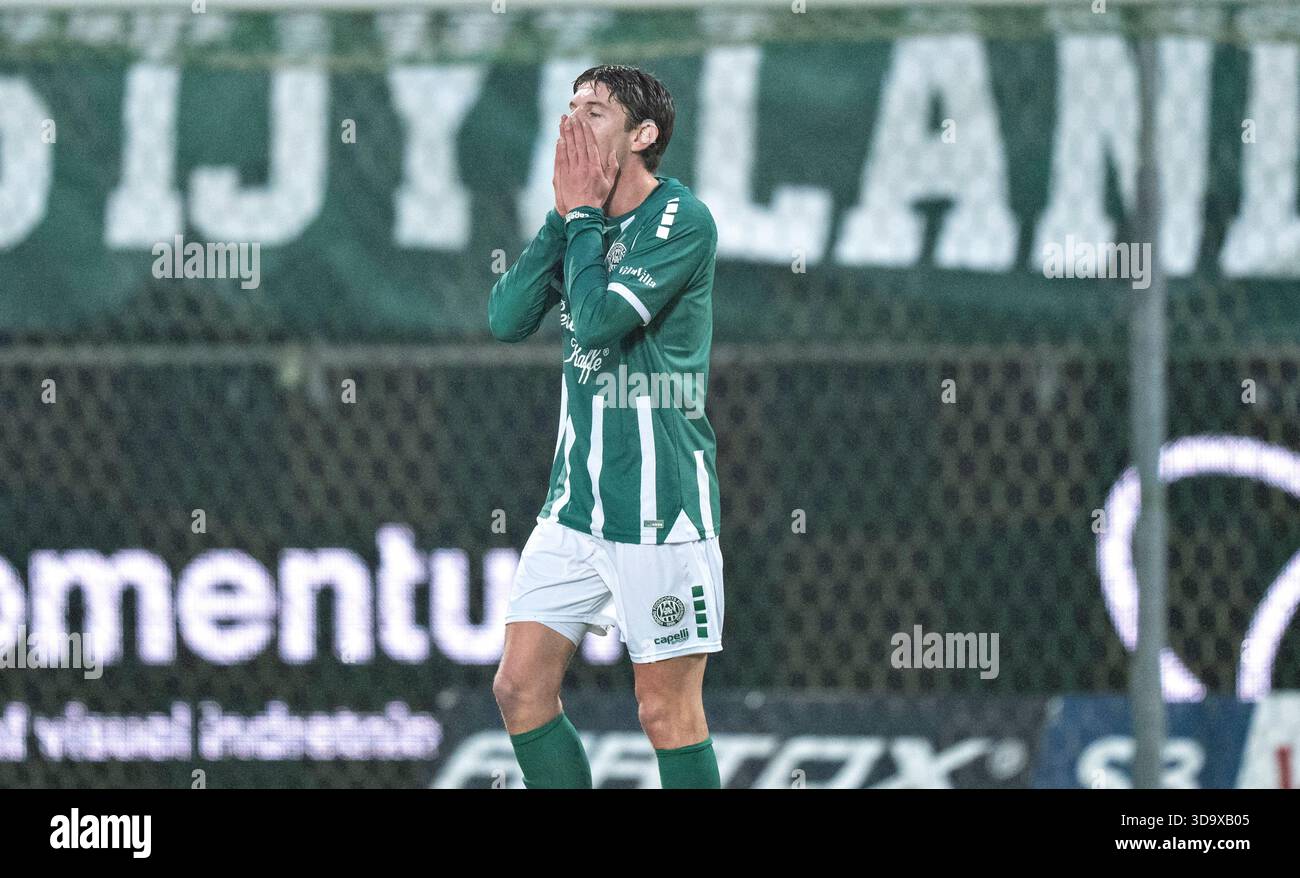 Viborg, Danimarca. 7 dicembre 2025. Viborg delusione nel match di Super League tra Viborg FF e FC Midtjylland all'Energi Viborg Arena, domenica 7 dicembre 2025. (Foto: Henning Bagger /Ritzau Scanpix) credito: Ritzau/Alamy Live News Foto Stock