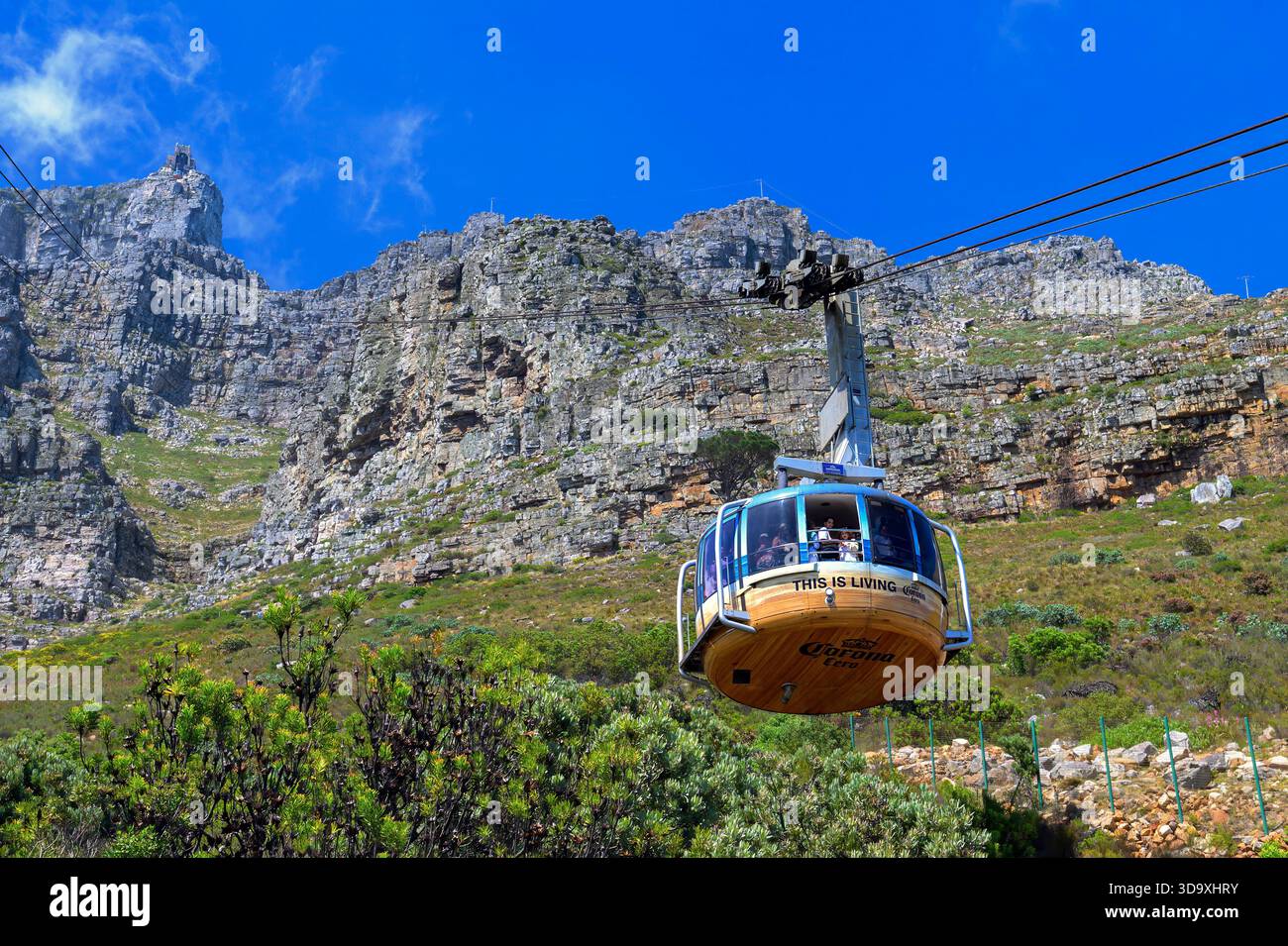 Table Mountain Cableway, città del Capo, Sudafrica. Foto Stock