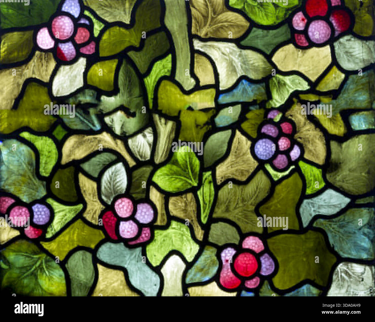Dettaglio floreale, 1879 di William Morris. Elegante design floreale vittoriano. Illustrazione Vettoriale