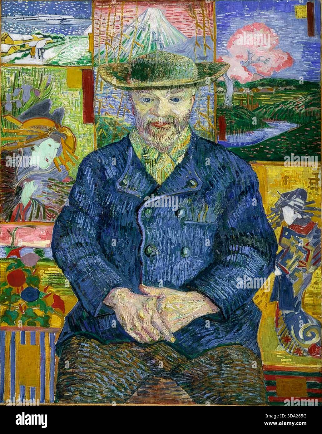 Ritratto di Père Tanguy (padre Tanguy). Vincent van Gogh. 1887. Foto Stock