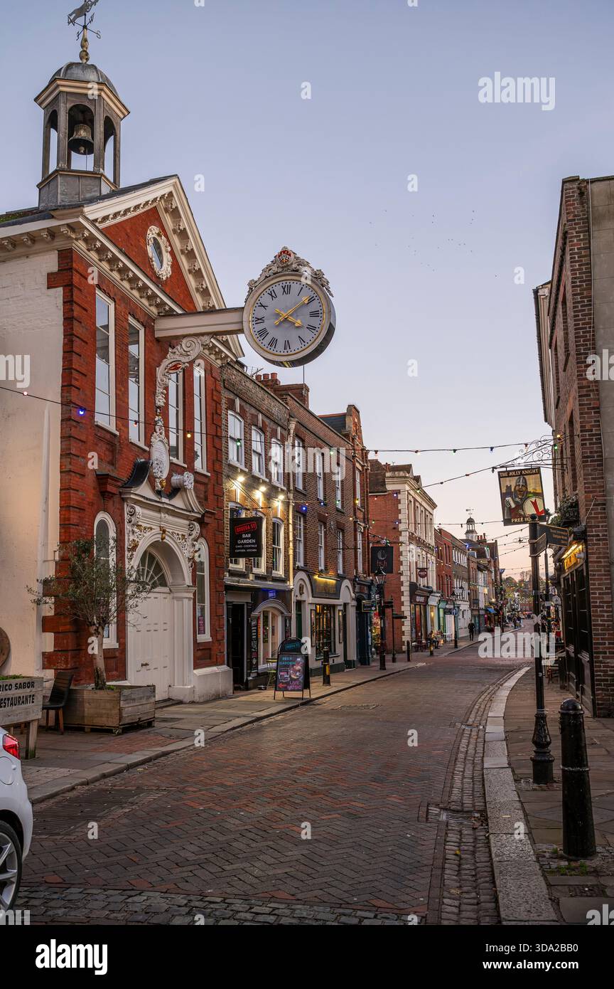 Rochester, Kent, la High Street Foto Stock