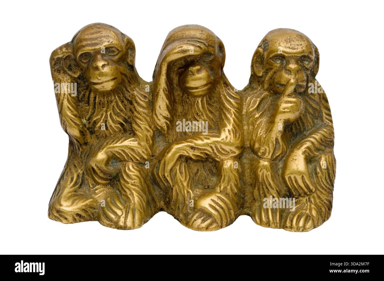 Tre Scimmie sagge Foto Stock