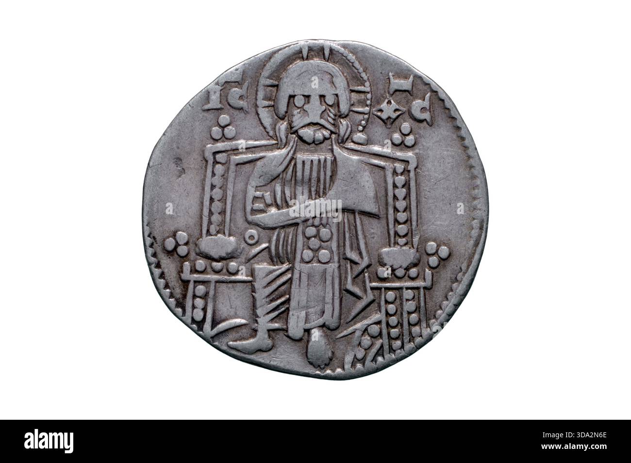 Silver grosso Coin del Doge Ranieri Zeno Foto Stock