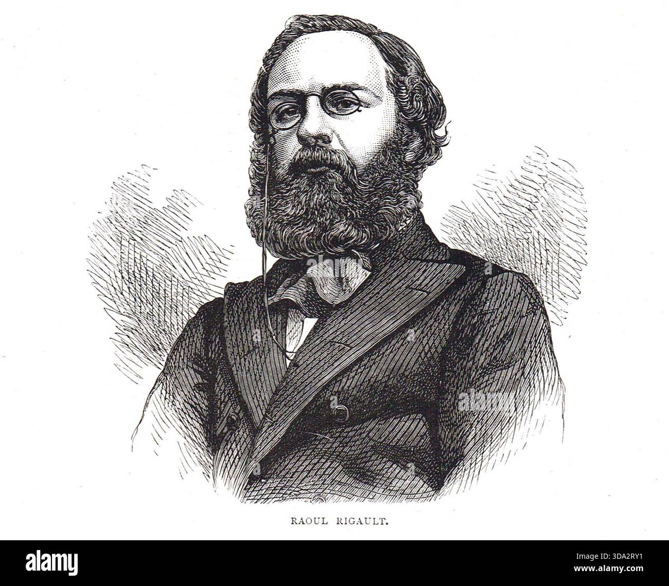 Raoul Adolphe Georges Rigault, capo della polizia durante la comune di Parigi. Foto Stock