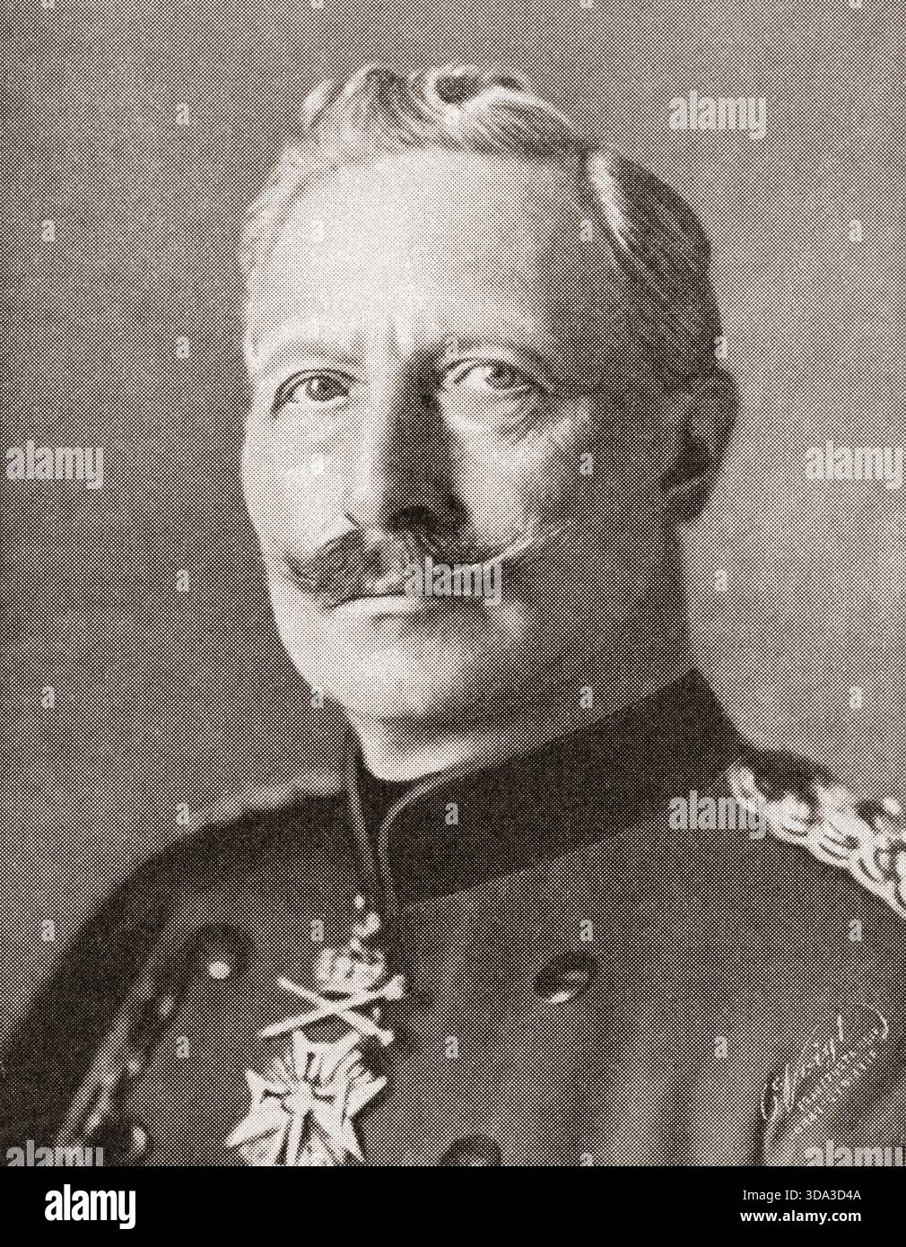 Kaiser Guglielmo II, 1859 – 1941. Ultimo imperatore tedesco e re di Prussia dal 1888 fino alla sua abdicazione nel 1918. Dalla storia della grande Guerra. Foto Stock