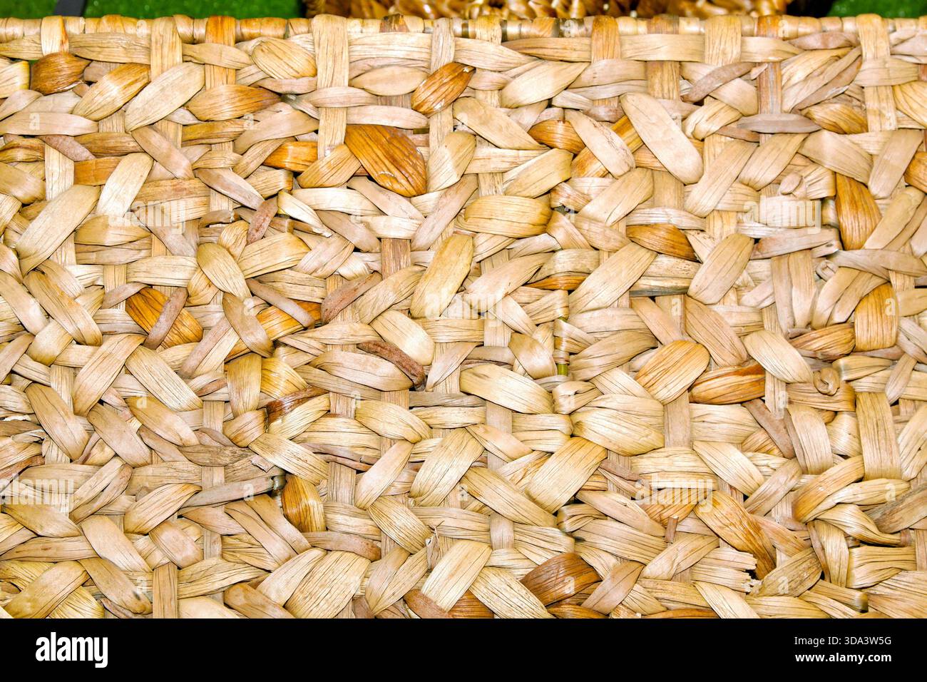 Fibre tessute beige Rattan naturale texture sfondo Foto Stock