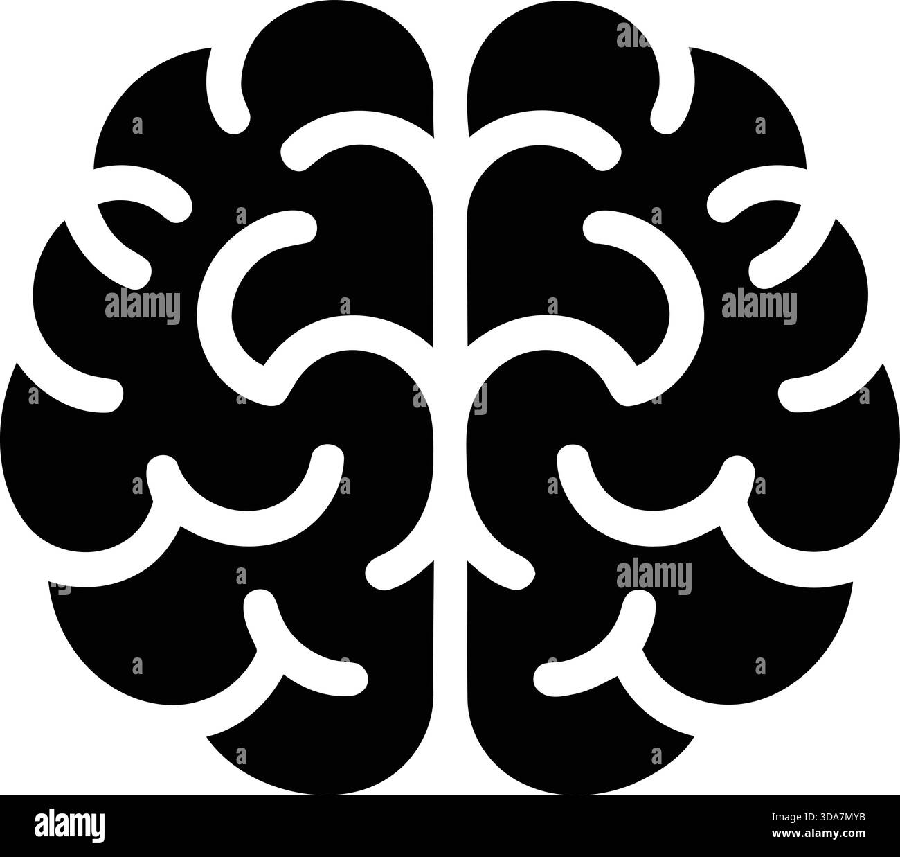 L'adorabile personaggio dei cartoni animati Brain illustra un'idea brillante che simboleggia l'innovazione e il pensiero creativo Illustrazione Vettoriale