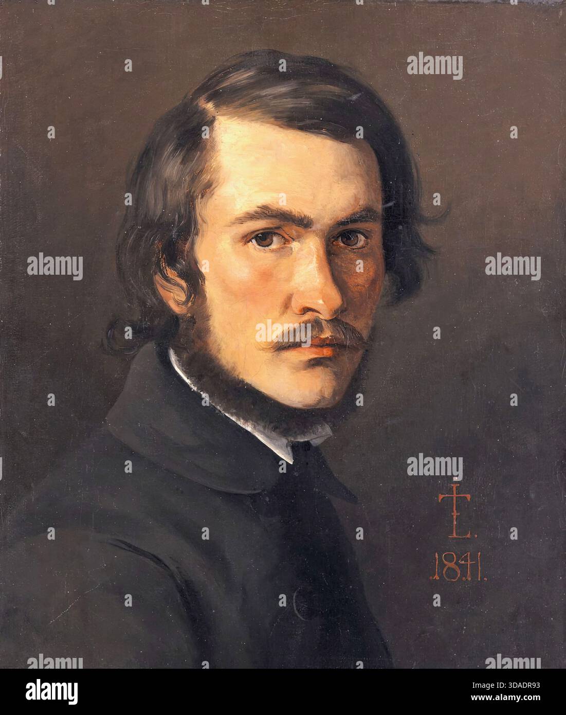 Johan Thomas Lundbye - Autoritratto Foto Stock