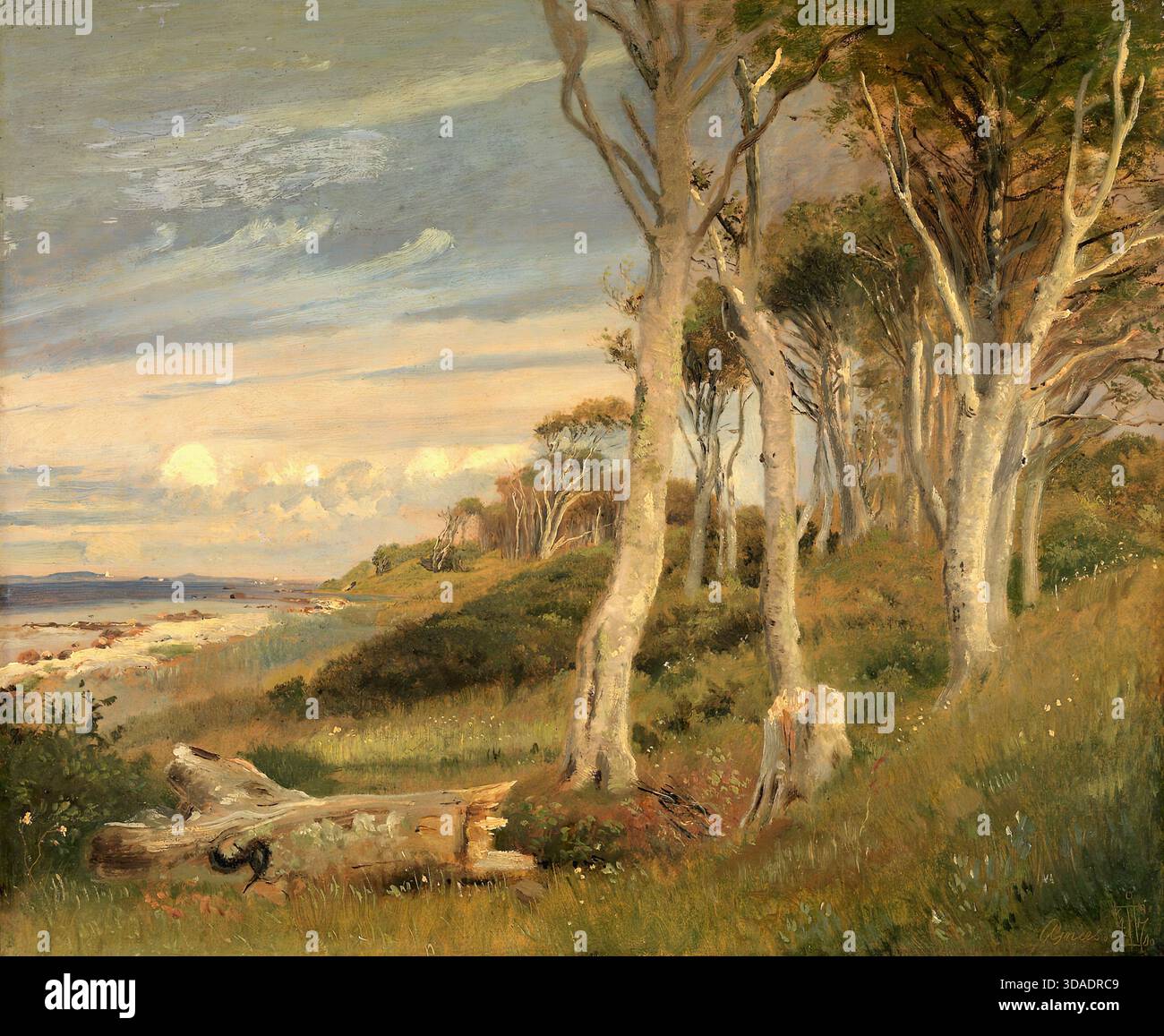 Johan Thomas Lundbye - le pendici di Asnaes Dyrehave Foto Stock