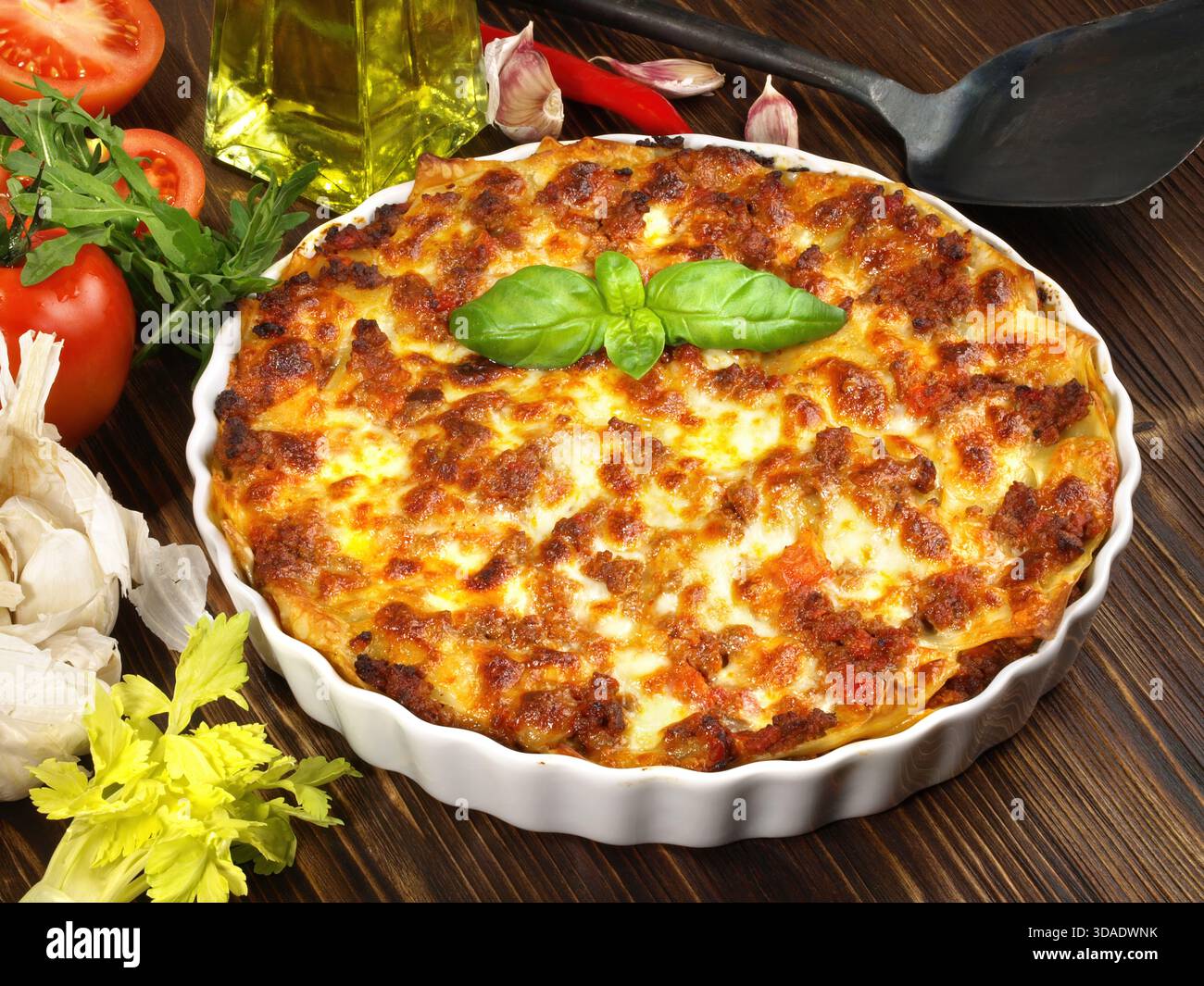 Lasagne classiche - fast food Foto Stock