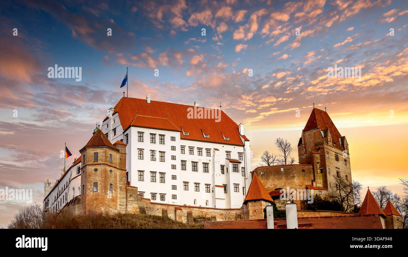 Città vecchia di Landshut, Germania Foto Stock