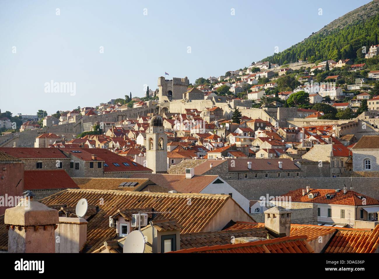 Paese vecchio di Dubrovnik, Croazia Foto Stock