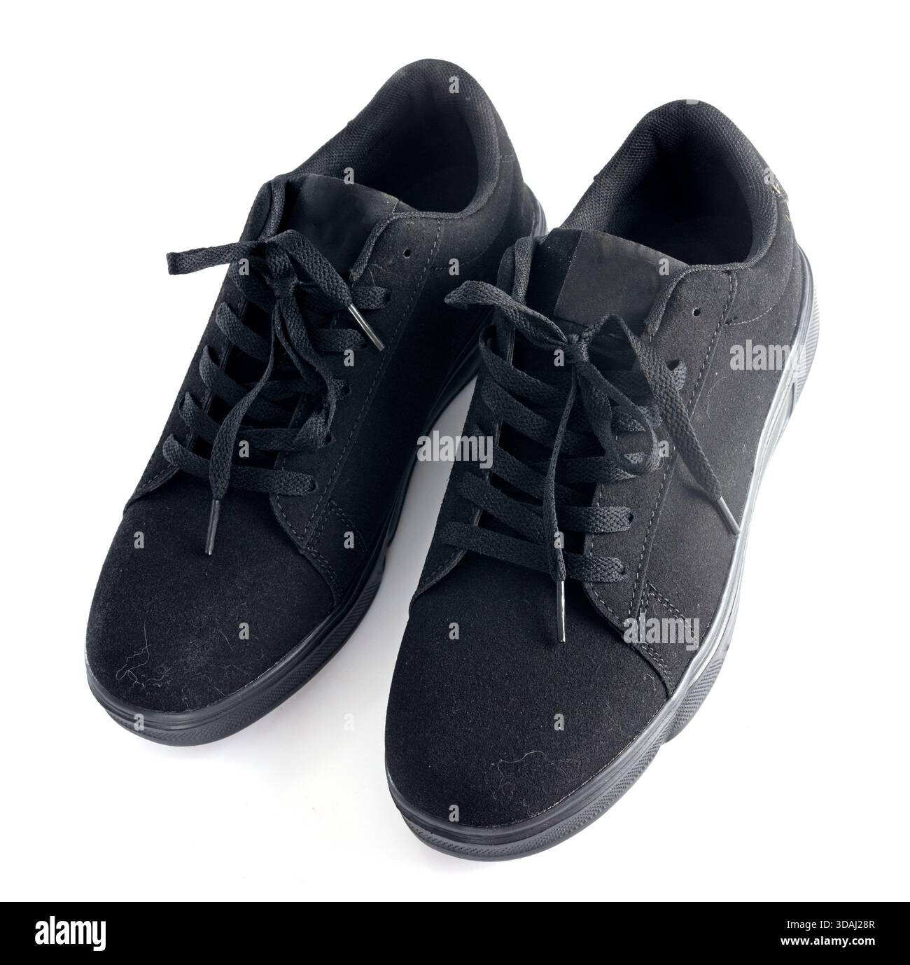 scarpe da ginnastica davanti a sfondo bianco Foto Stock