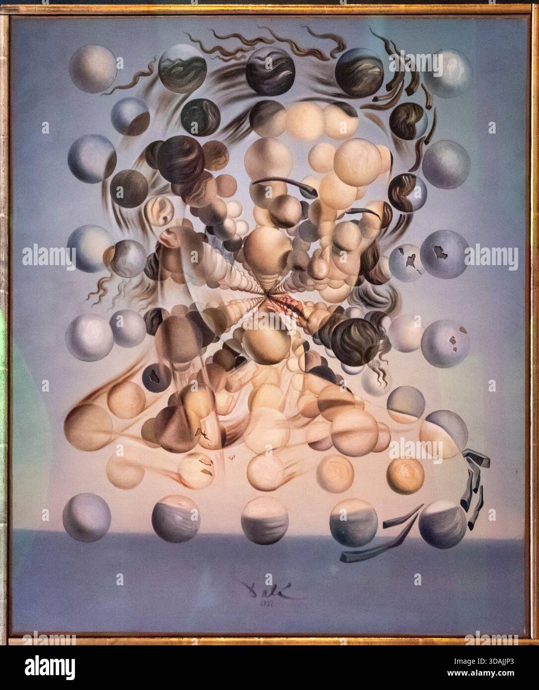 Salvador Dalí, "Galatea of ​​the Spheres", 1951, Teatro-Museo Dalí, Figueres, provincia di Girona, Catalogna, Spagna Foto Stock