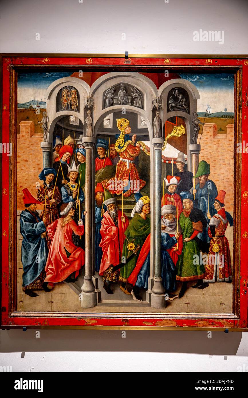 Musée de Cluny - Musée National du Moyen Âge. Museo nazionale del Medioevo, Parigi, Francia. La vita della Vergine, il miracolo della verga fiorita, Foto Stock