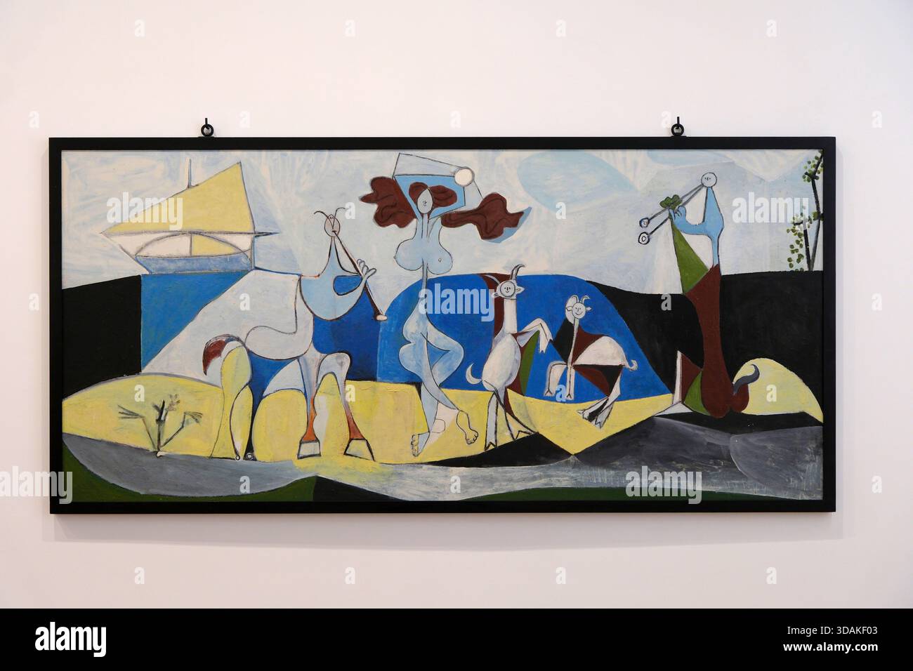Museo Picasso, Antibes, Francia Pablo Picasso la joie de vivre novembre 1946 Peinture oléorésineuse et fusain sur ciment ©successione Picasso 2017 Foto Stock